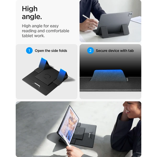 Spigen Slim Fold stojan na notebook a tablet čierny - Stojany - Obrázok 25295e2a31444453bbb5086169b6e0b1