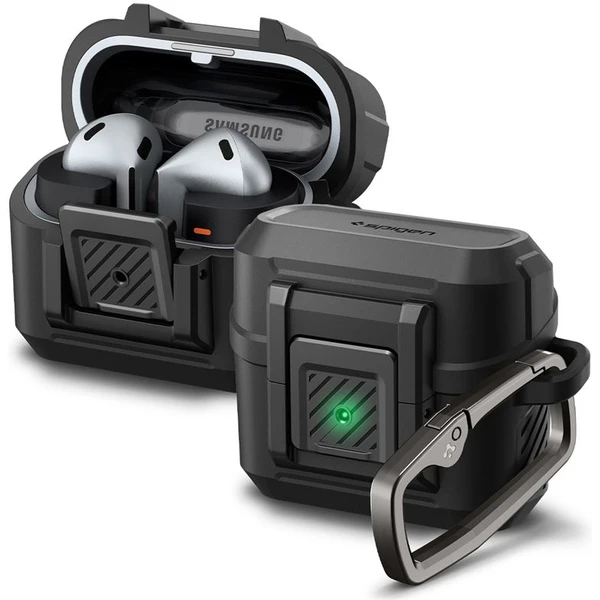 Spigen Lock Fit puzdro Samsung Galaxy Buds3 Pro/Buds3 matne čierne - Puzdra - Hlavný obrázok