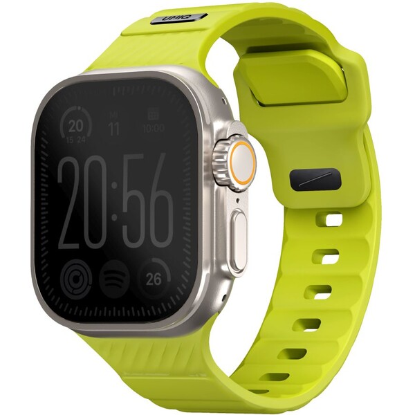 E-shop UNIQ Stride FKM Rubber vodeodolný remienok Apple Watch 49/45/44/42mm limetkový