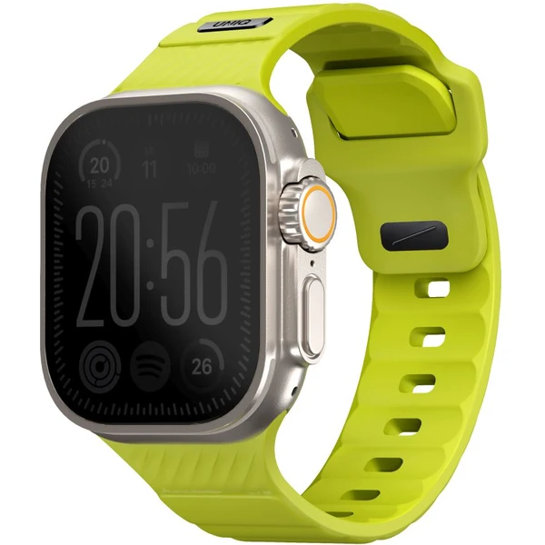 UNIQ Stride FKM Rubber vodeodolný remienok Apple Watch 49/45/44/42mm limetkový - Remienky - Hlavný obrázok