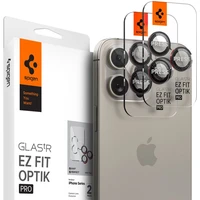 Spigen Glass TR EZ Fit Optik Pro sklá iPhone 17-14 Pro/17-14 Pro Max black/red (2 ks) - Ochranné fólie a sklo