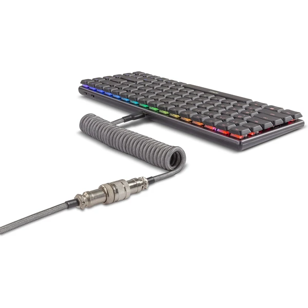 Yenkee YCU COIL GY krútený kábel USB-A/USB-C sivý - Káble - Obrázok 25A4000N01