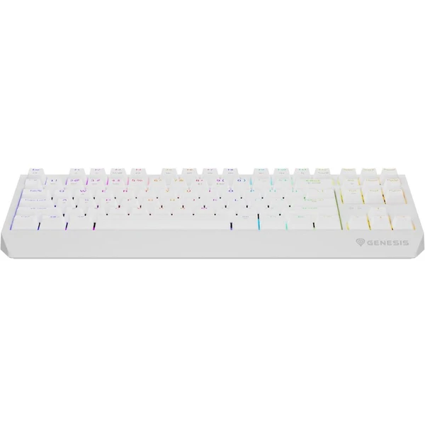 Genesis THOR 230 TKL RGB bezdrôtová mechanická klávesnica biela Outemu Red - Klávesnice - Obrázok 25I5000O01