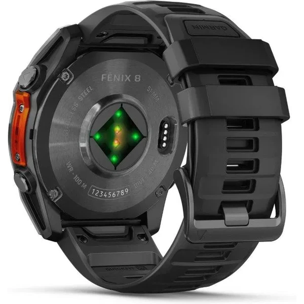 Garmin Fenix 8 AMOLED 51mm sivý/čierny remienok - Inteligentné hodinky - Obrázok 25J7000P01