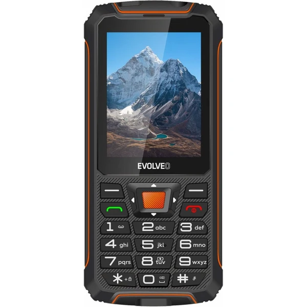 EVOLVEO StrongPhone Z6 čierno-oranžová - Mobilné telefóny - Hlavný obrázok