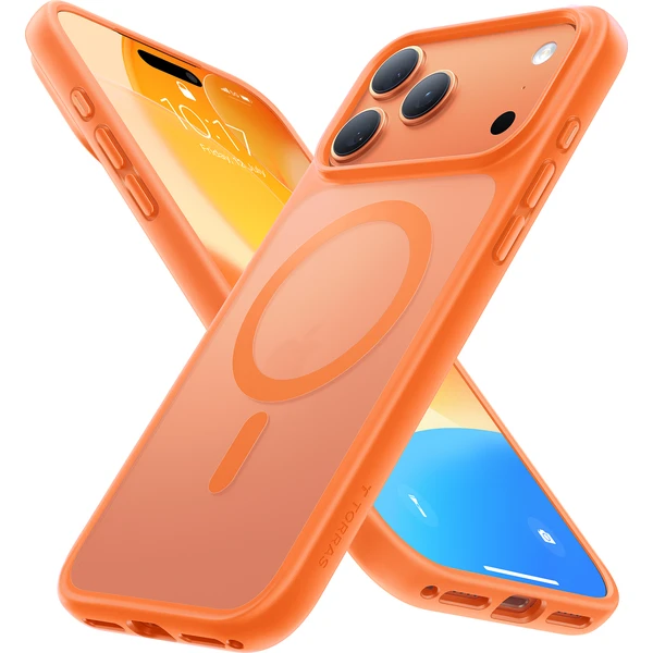 Torras Guardian MagSafe kryt iPhone 17 Pro Max energy orange - Puzdra - Hlavný obrázok