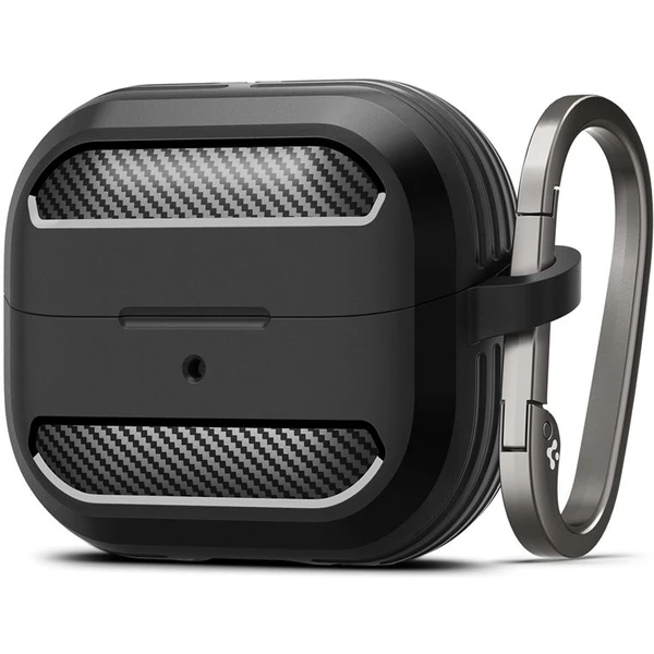 Spigen Rugged Armor puzdro Samsung Galaxy Buds3 Pro/Buds3 matne čierne - Puzdra - Hlavný obrázok