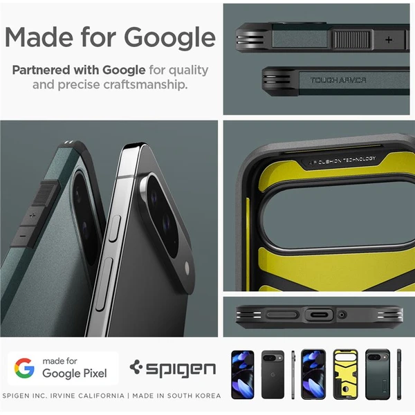 Spigen Tough Armor kryt Google Pixel 9 Pro/Pixel 9 zelený - Puzdra - Obrázok 260e760d6856410886256c2085d4940d
