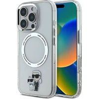 Karl Lagerfeld IML Karl and Choupette MagSafe kryt pre iPhone 16 Pre číry - Puzdra