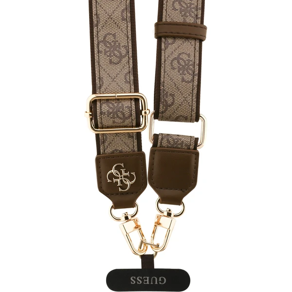 Guess Crossbody popruh PU 4G Metal Logo hnedý - Popruhy a crossbody - Obrázok 26311b46a31641758392e32d1491162e
