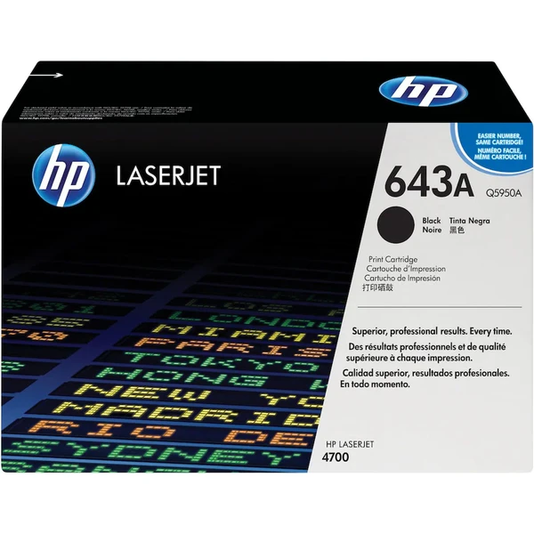 HP Q5950A č. 643A Čierna originálna - Tonery - Hlavný obrázok