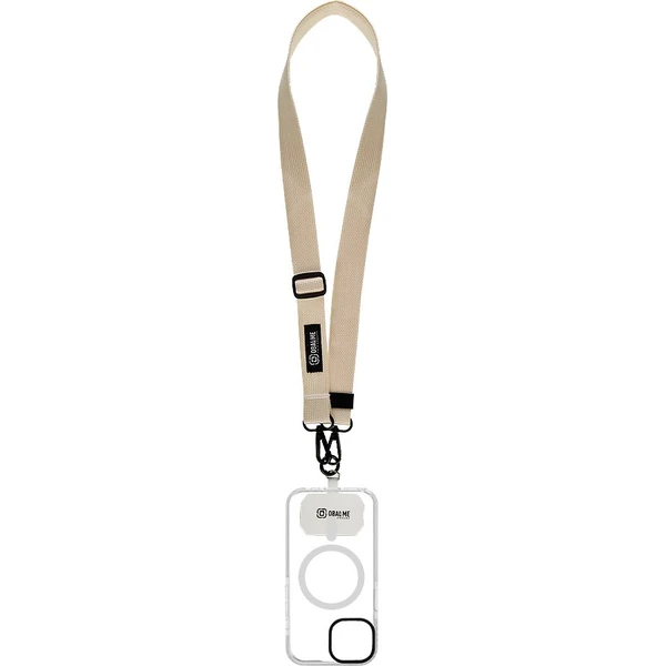 OBAL:ME NeckTag Ribbon popruh na telefón béžový - Popruhy a crossbody - Obrázok 2644304e990844b2a4b7a446c24f7cf6