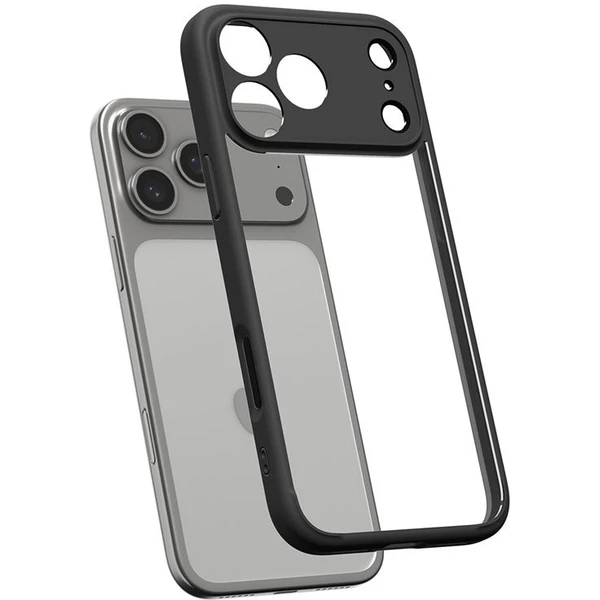 Spigen Ultra Hybrid kryt iPhone 17 Pro matte black - Puzdra - Obrázok 26547ae08bb64413888842ec5a342833