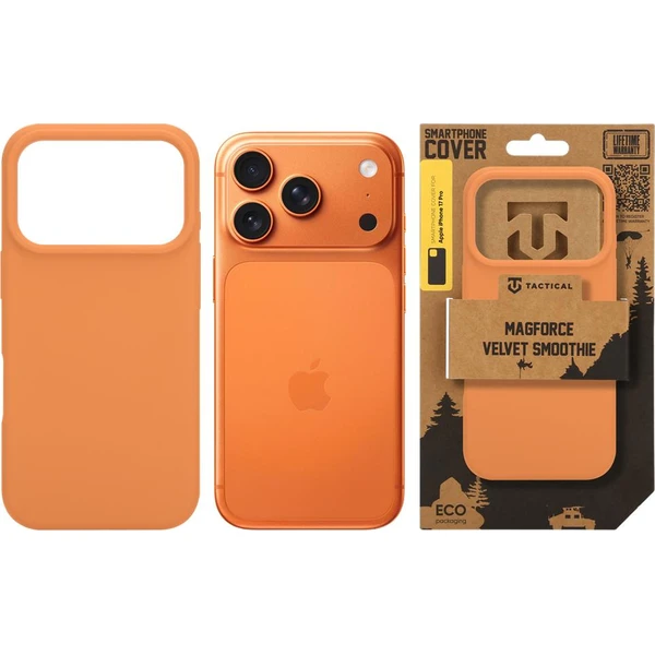 Tactical MagForce Velvet Smoothie kryt Apple iPhone 17 Pro oranžový - Puzdra - Obrázok 2655813254734fd6b665cdd6fde74be0