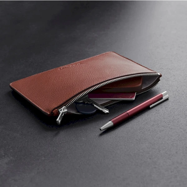 Woolnut Leather Pouch (Flat) kožené púzdro hnedé - Organizéry - Obrázok 2668000701