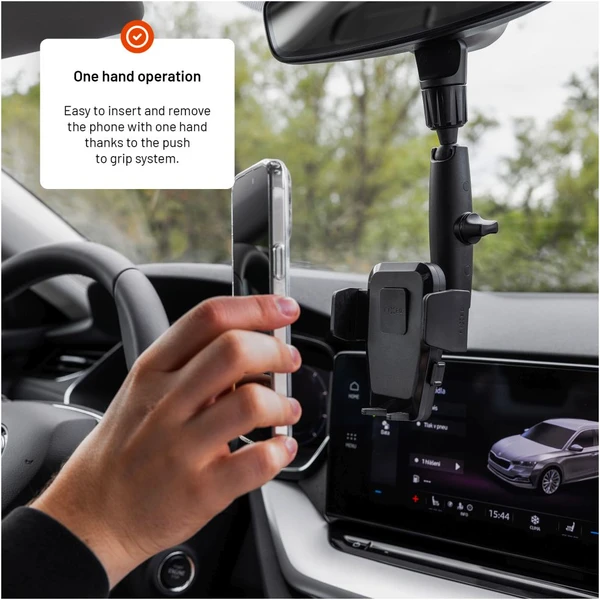 FIXED Iconiq Mirror univerzálny držiak do auta s nohou na spätné zrkadlo čierny - Držiaky - Obrázok 266d2a6bb7444d86a9ee245310ab6831