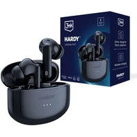 3mk bezdrôtové stereo slúchadlá HARDY LifePods Pro, stereo, nabíjacie púzdro, čierna - Slúchadlá