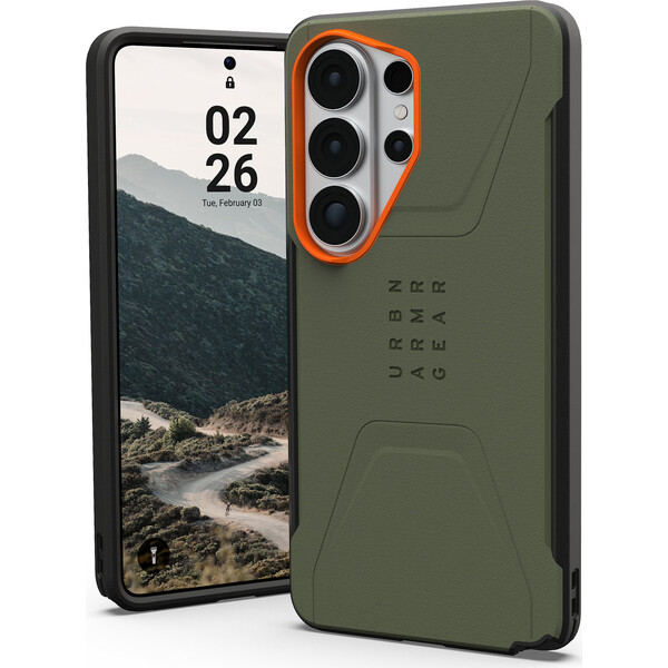 E-shop UAG Civilian MagSafe kryt Samsung Galaxy S26 Ultra zelený/oranžový