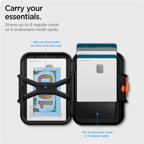 Spigen Lock Fit MagSafe Wallet peňaženka čierna - Peňaženky - Obrázok 2683f8091355442c82633e924ba68c71