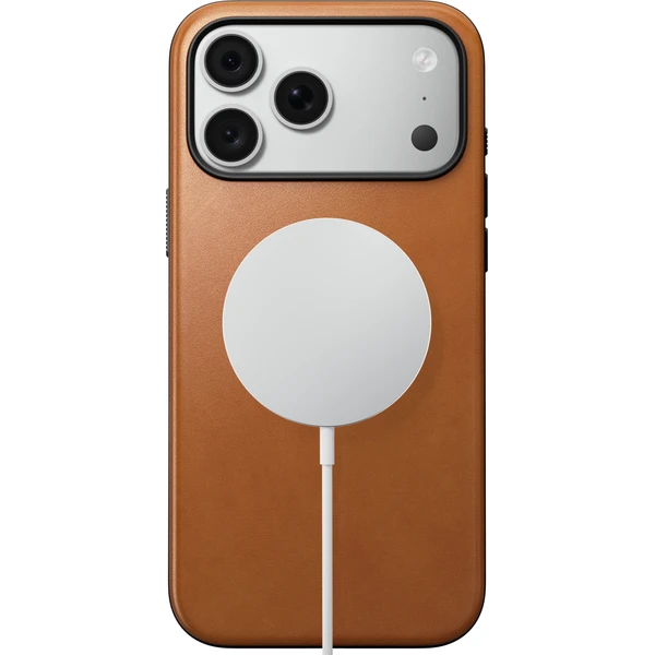 Nomad Modern Leather (Horween) MagSafe kožený kryt iPhone 17 Pro Max/18 Pro Max Saddle - Puzdra - Obrázok 26874e6bfd05489d9668fa6ab010841c