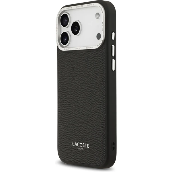 Lacoste PU Leather Champs Elysees MagSafe kryt iPhone 17 Pro Max čierny - Puzdra - Obrázok 26920434a16a4aac92f6dea93d0f43f4