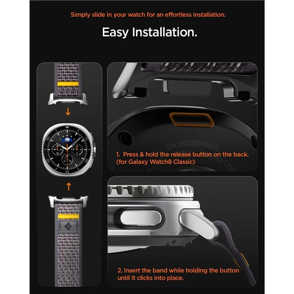 Spigen Athlex Air Band remienok Samsung Galaxy Watch8 46/44/40mm sivý - Remienky - Obrázok 2698c0d323834f5f91ceeace5dc5370d