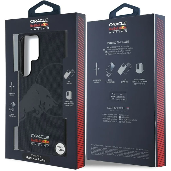 Oracle Red Bull Racing Meshed Debossed Logo MagSafe kryt Samsung Galaxy S25 Ultra modrý - Puzdra - Obrázok 269a9df56578424d8315526b4444b705
