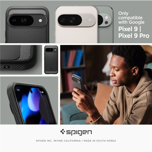 Spigen Rugged Armor kryt Google Pixel 9 Pro/Pixel 9 matne čierny - Puzdra - Obrázok 26cb530c54e6464580fa7c050d00e536