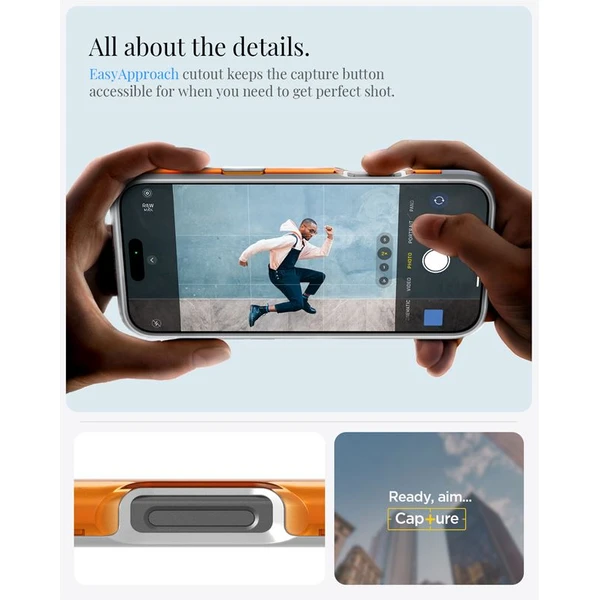 Spigen Classic C1 MagSafe kryt iPhone 16 Pro tangerine - Puzdra - Obrázok 26dd9ffccd7e47d596fac8016ca3ed0d
