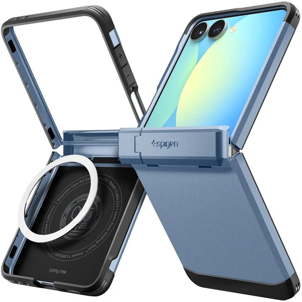 Spigen Tough Armor Pre MagSafe kryt Samsung Galaxy Z Flip7 svetlo modrý - Puzdra - Hlavný obrázok