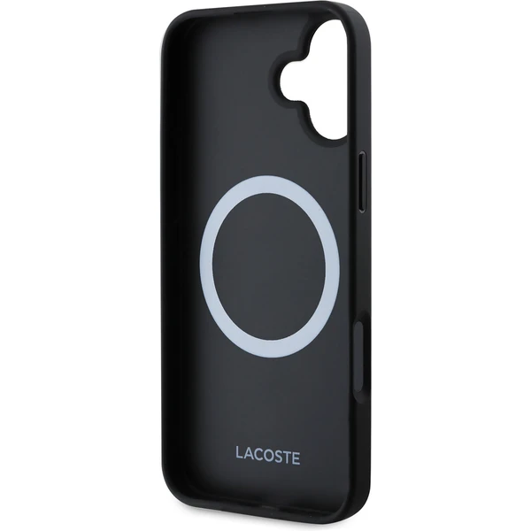 Lacoste Iconic Petit Pique Woven Logo MagSafe kryt pre iPhone 16 Plus čierny - Puzdra - Obrázok 270bb3ec9d4c4bd8aeb972c655628969