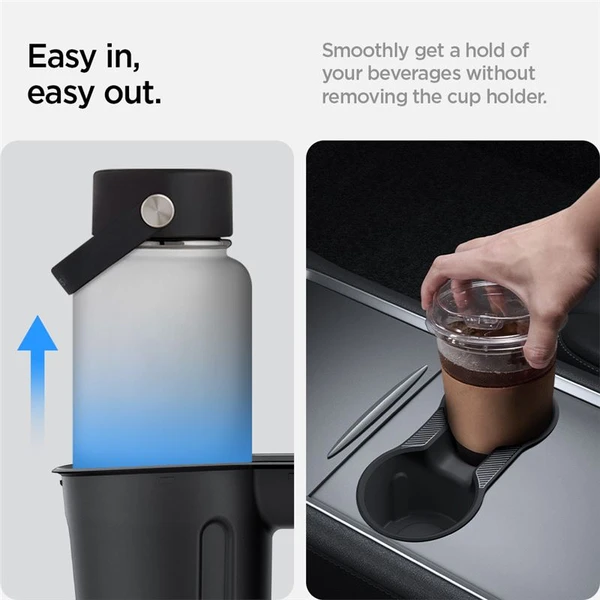 Spigen Center Console Cup Holder Insert Relaxed Grip vložky do držiaka nápojov Tesla Model Y/3 - Držiaky - Obrázok 27135aff33f94815b05d12767f8567ba