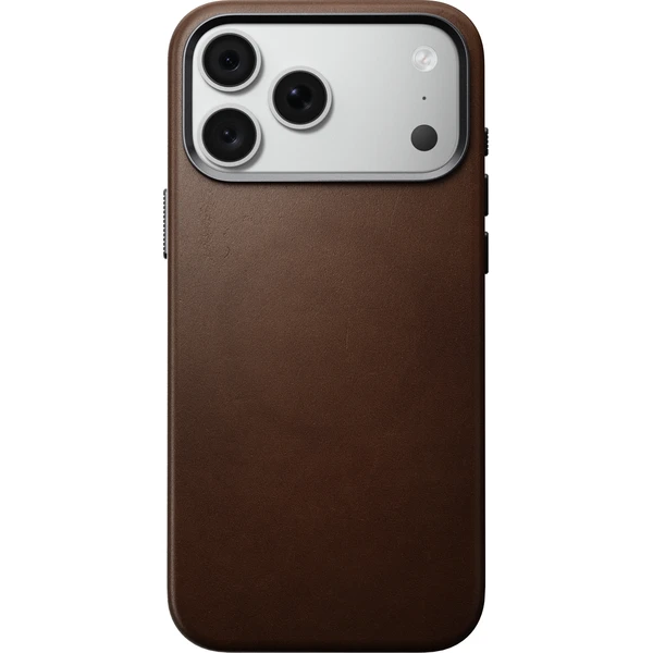 Nomad Traditional Leather MagSafe kožený kryt iPhone 17 Pro Max/18 Pro Max Brown - Puzdra - Obrázok 2726b38064ae43ee83f9ed0846d0f894