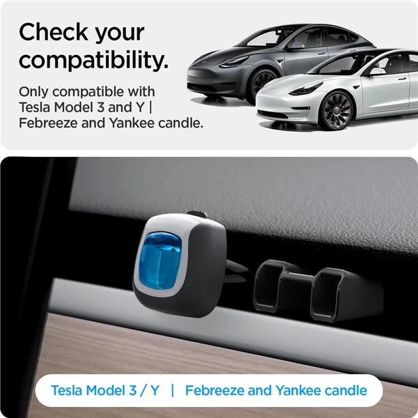 Spigen Air freshener Adapter pre osviežovač vzduchu Tesla Model Y/3 2021/2022 - Držiaky - Obrázok 2743ba7a993b4b13bba1ba09d7030ad9