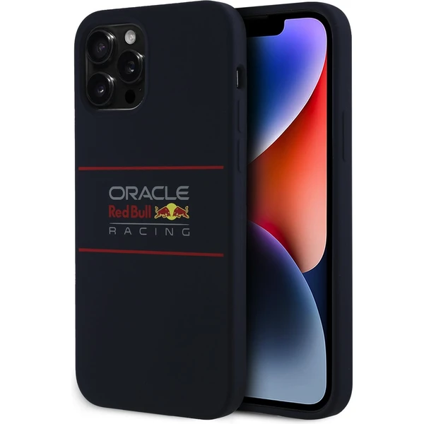 Oracle Red Bull Racing Silicone Horizontal Logo MagSafe kryt iPhone 12/12 Pre modrý - Puzdra - Hlavný obrázok