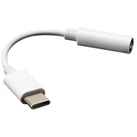 Akasa USB-C/3,5mm redukcia 0,1m biela - Káble a redukcie