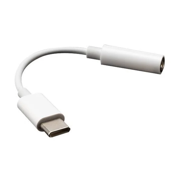 Akasa USB-C/3,5mm redukcia 0,1m biela - Káble a redukcie - Hlavný obrázok