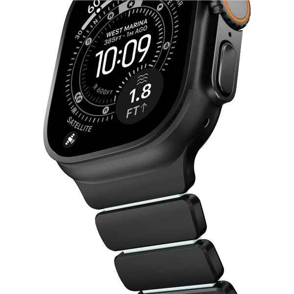 Nomad Stratos Band FKM remienok Apple Watch 45/46/49mm Black Titanium/Icy Blue - Remienky - Obrázok 2765629c40f14a5cb7387acd0eded3ba