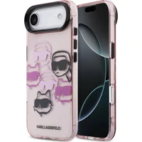 Karl Lagerfeld IML Multi K&CH Heads Zadný Kryt pre iPhone Air ružový - Puzdra
