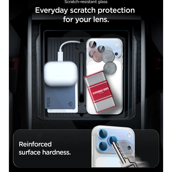 Spigen Glass tR EZ Fit Optik Pro XL 1 Pack sklo na fotoaparát iPhone 18 Pro svetlomodré - Ochranné fólie a sklo - Obrázok 27807e38a4de458fb12e8be39517acbd