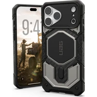 UAG Monarch Pro MagSafe Titanium kryt iPhone 18 Pro Max/17 Pro Max strieborný - Puzdra