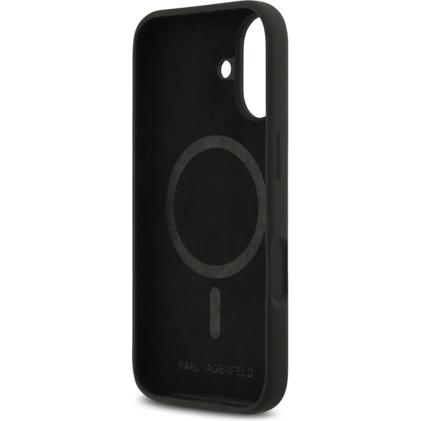 Karl Lagerfeld Liquid Silicone K&CH Sketch MagSafe kryt iPhone 17 čierny - Puzdra - Obrázok 278e438618c445dfb9bfec6e72addd82