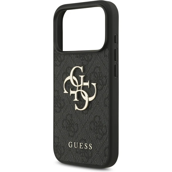 Guess PU 4G Metal Logo Strap kryt iPhone 17 Pro čierny - Puzdra - Obrázok 278fea9be00a41db8b2ee4060547ab9d
