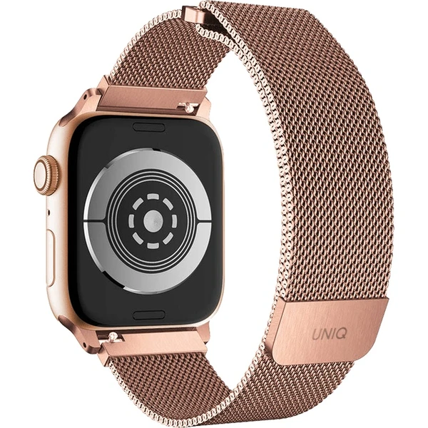 UNIQ Dante oceľový remienok Apple Watch 42/41/40/38mm Rose ružovo zlatý - Remienky - Obrázok 27AXF00101