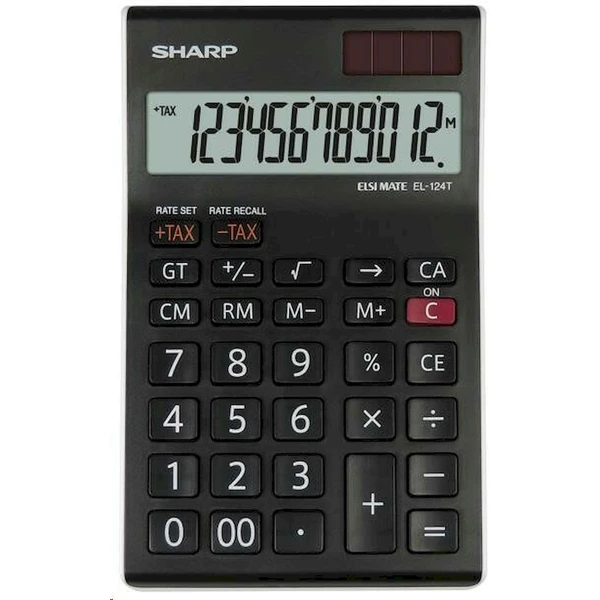 Sharp EL124TWH kalkulačka čierna - Kalkulačky - Hlavný obrázok