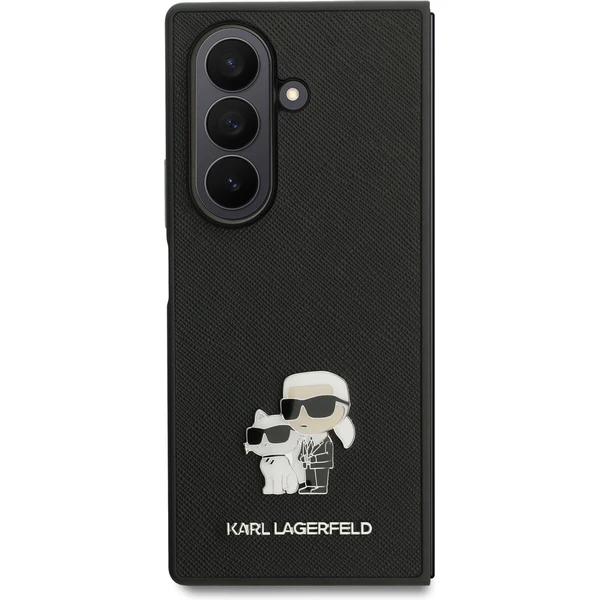 Karl Lagerfeld PU Saffiano Karl and Choupette kryt Samsung Galaxy Z Fold 7 čierny - Puzdra - Obrázok 27a7e71073de4aec81822584a4bcd695