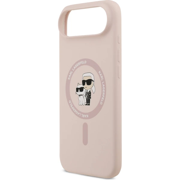 Karl Lagerfeld Liquid Silicone Karl a Choupette MagSafe kryt iPhone Air ružový - Puzdra - Obrázok 27b4fc7bedea4254ba07310362ddd65e