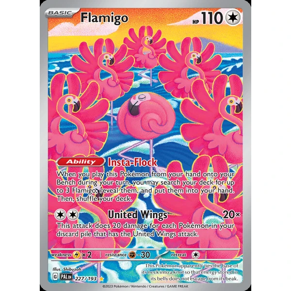 Flamigo (PAL 227) - Paldea Evolved [Holo] - Kusové karty - Hlavný obrázok