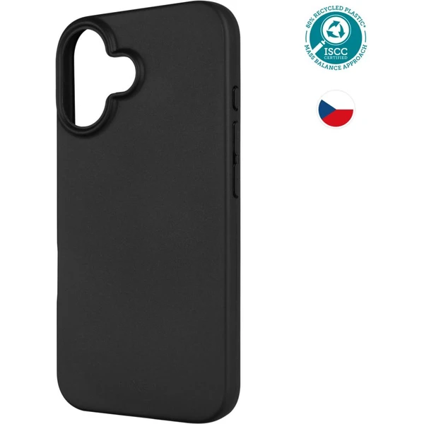 FIXED ReStory TPU recyklovaný kryt Apple iPhone 16 čierny - Puzdra - Hlavný obrázok