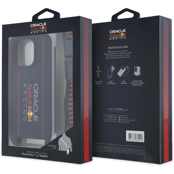 Oracle Red Bull Racing Silicone Vertical Logo MagSafe zadný kryt + Crossbody popruh iPhone 16 Pro mo - Puzdra - Obrázok 280d42790f414bd1ac06a9a97da538c8